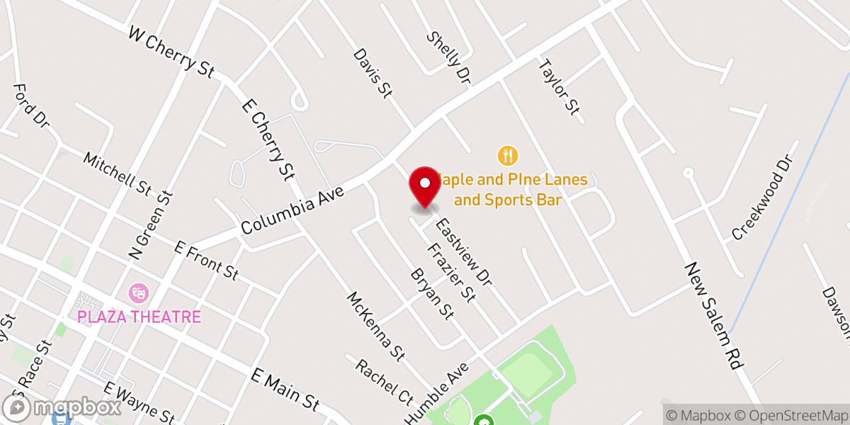 Map showing location of Restoration Church
