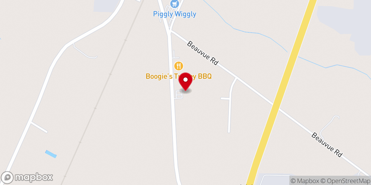 Map showing location of Vaughn's Chapel