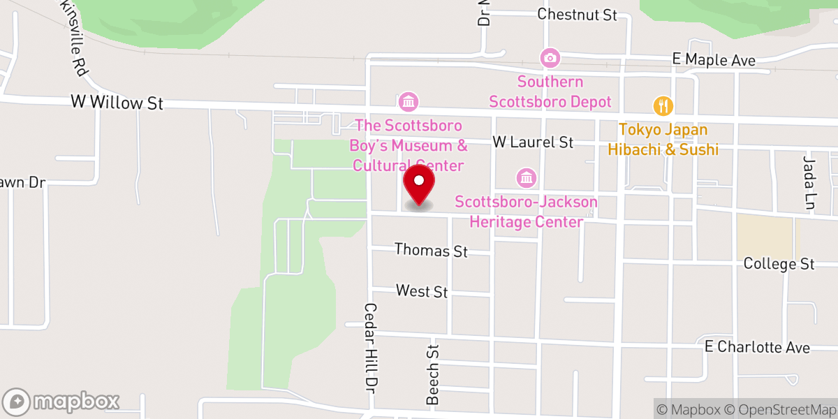 Map showing location of Dirt Road Missions