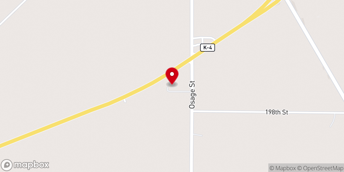 Map showing location of Nortonville Christian Church