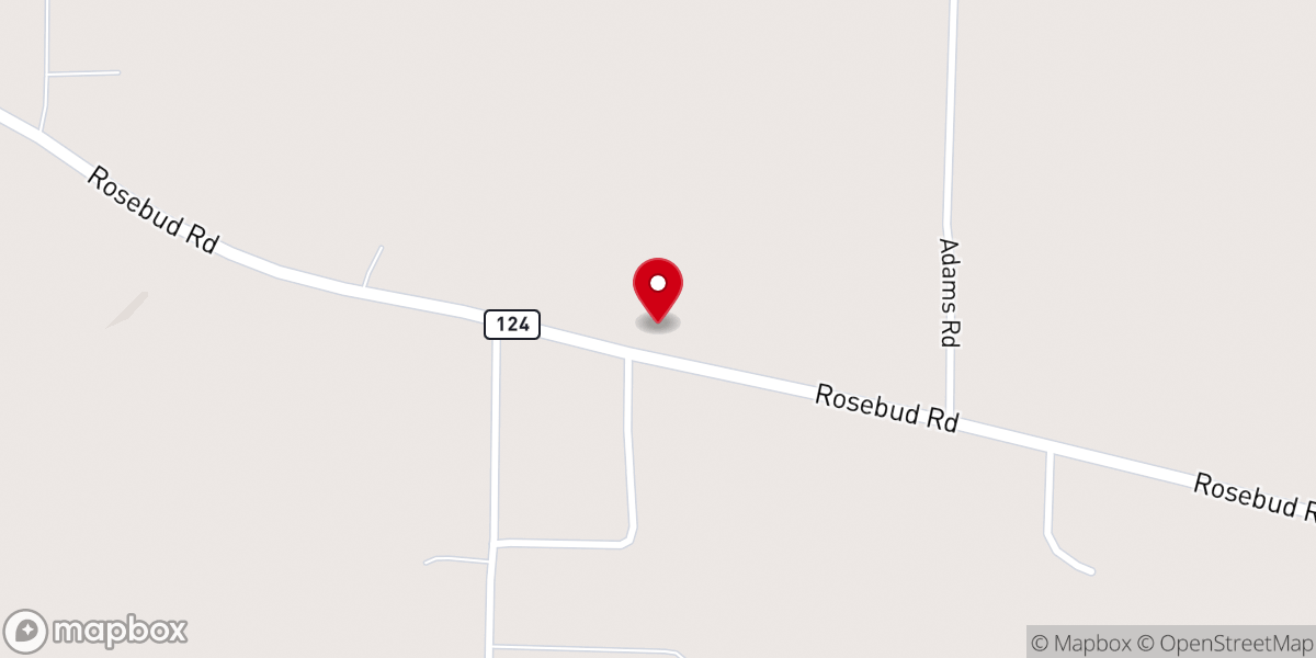 Map showing location of Cedar Point Church