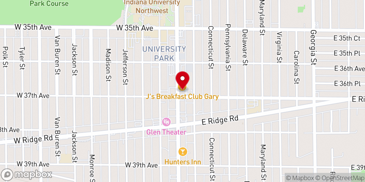 Map showing location of Gary Christian Center