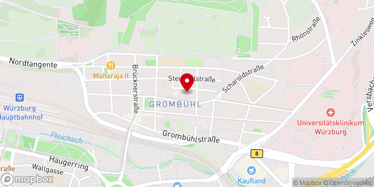 Map showing location of St. Josef