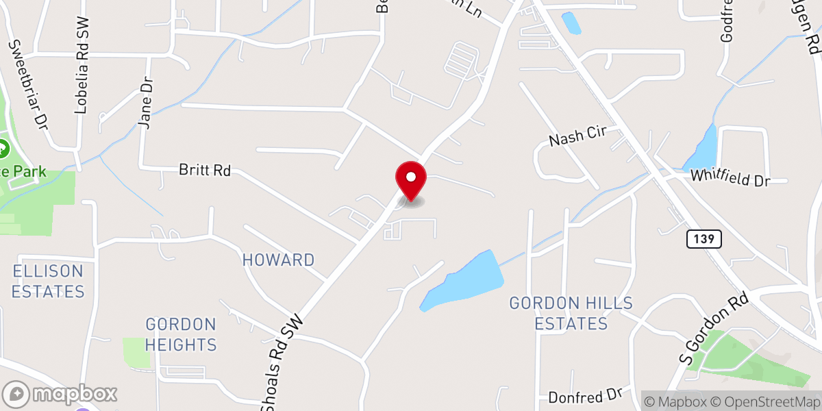 Map showing location of Manna Ministries International Inc