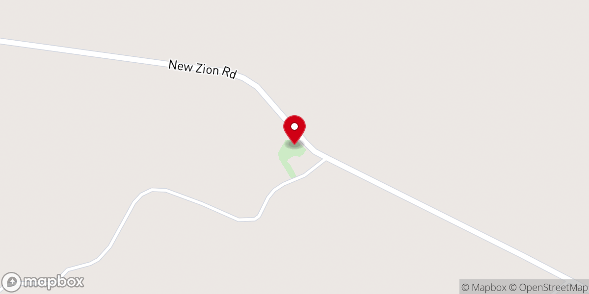 Map showing location of Miller Springs Missionary Baptist Church
