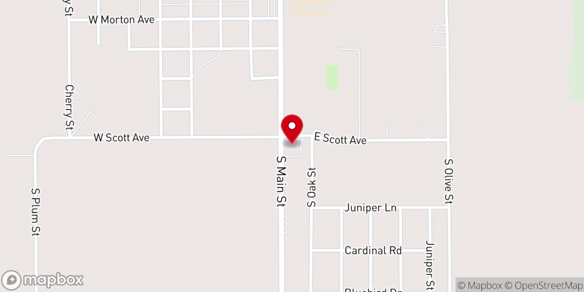 Map showing location of Cornerstone Fellowship (South Campus)