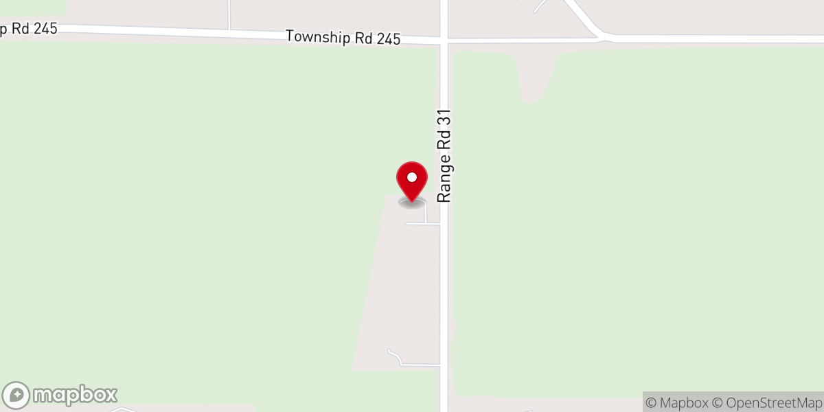 Map showing location of Mountain View Lutheran Church
