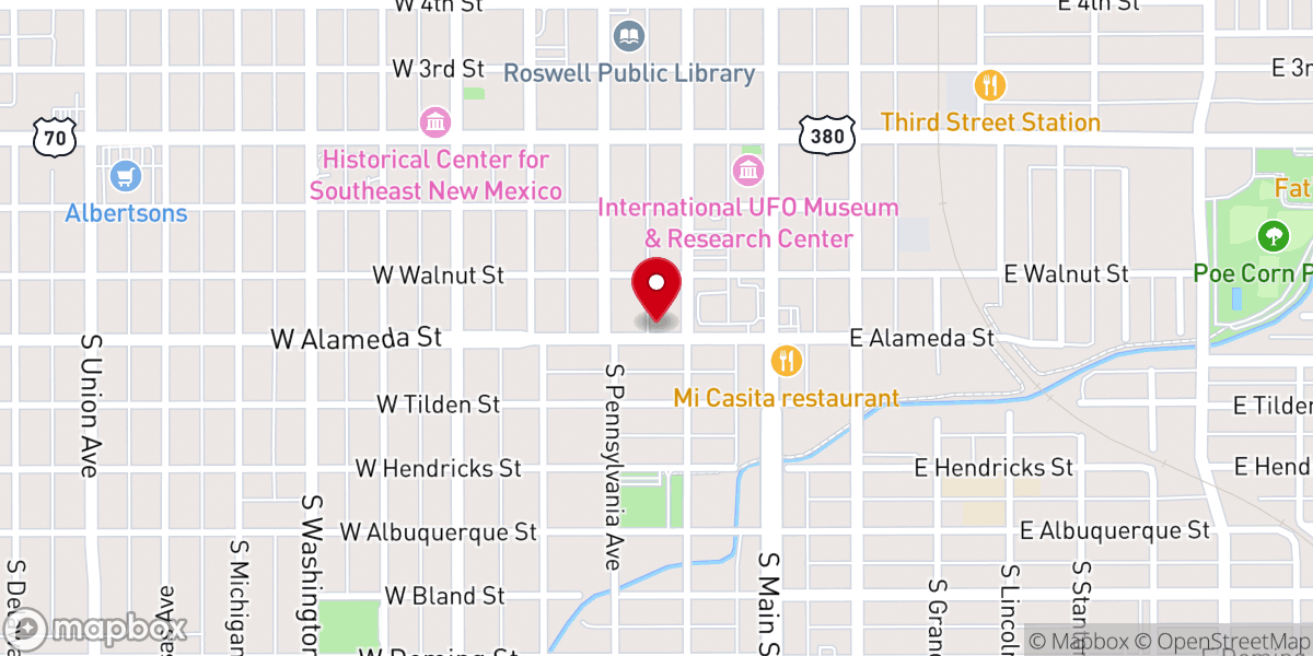 Map showing location of The Door Christian Church