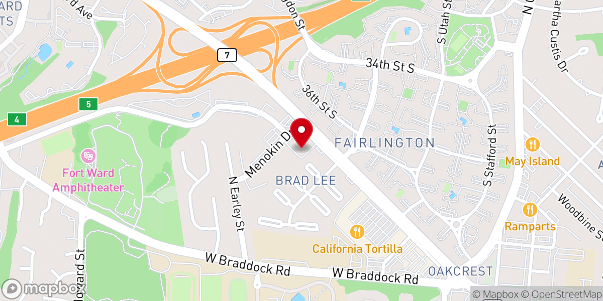 Map showing location of Covenant Life Church