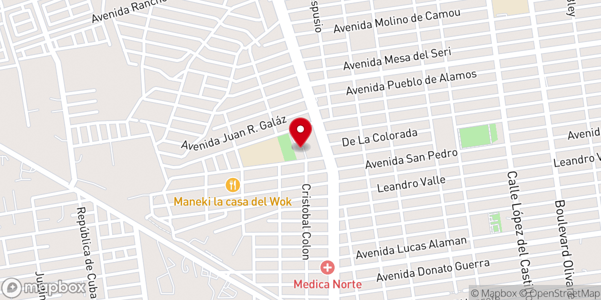 Map showing location of Parroquia Señor De La Misericordia