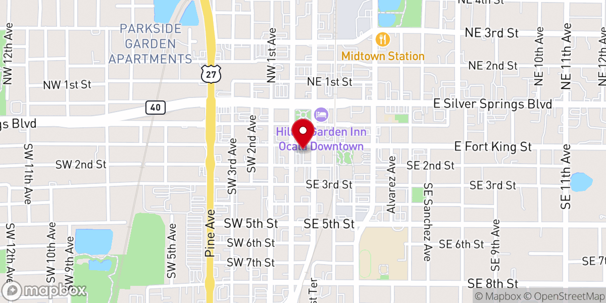 Map showing location of Glorious Hope Primitive Baptist Church