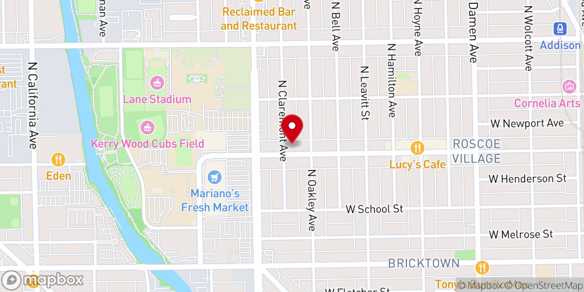 Map showing location of Redeemer Church Chicago