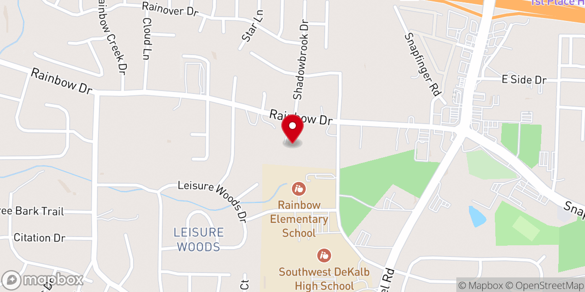 Map showing location of New Beginnings International Worship Center Inc