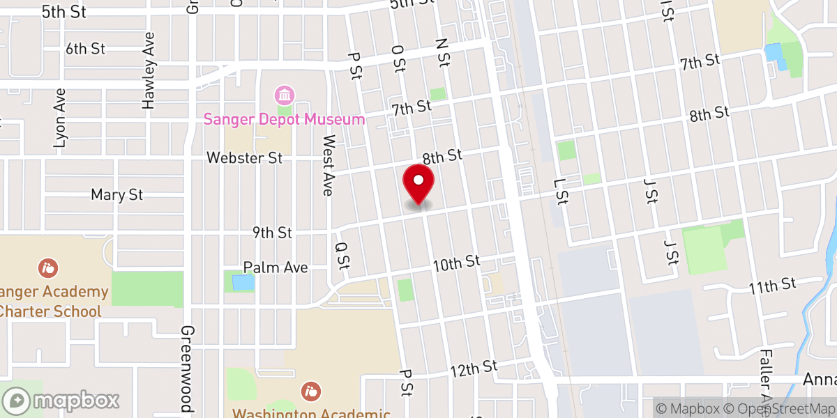 Map showing location of Living Grace - Foursquare Church