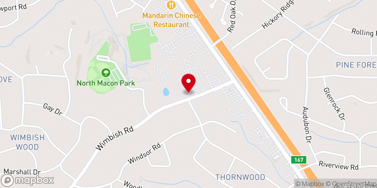 Map showing location of Ingleside Baptist Church