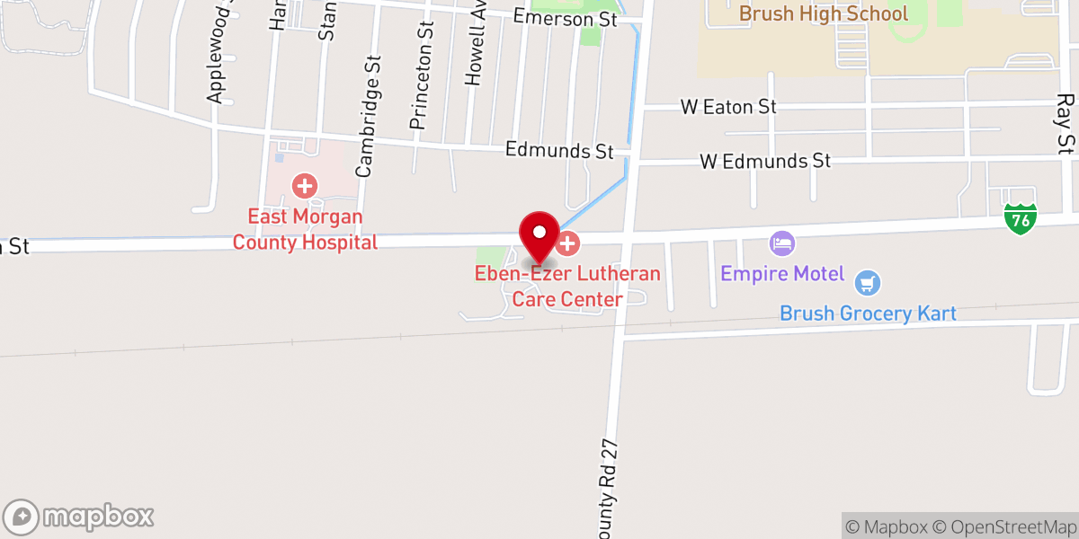 Map showing location of All Saint's Lutheran Church