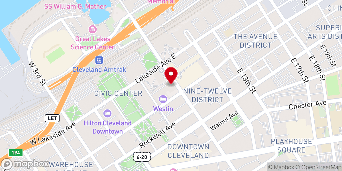 Map showing location of Christ United Church of Christ
