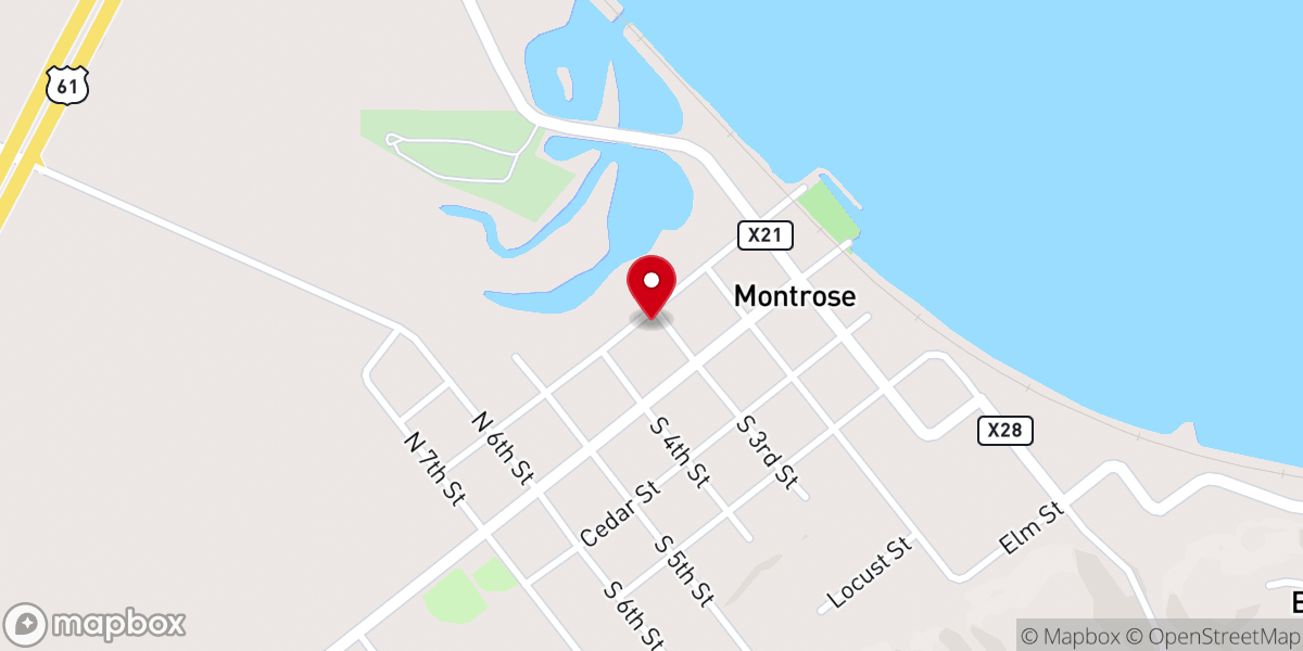 Map showing location of St. Barnabas Episcopal Church