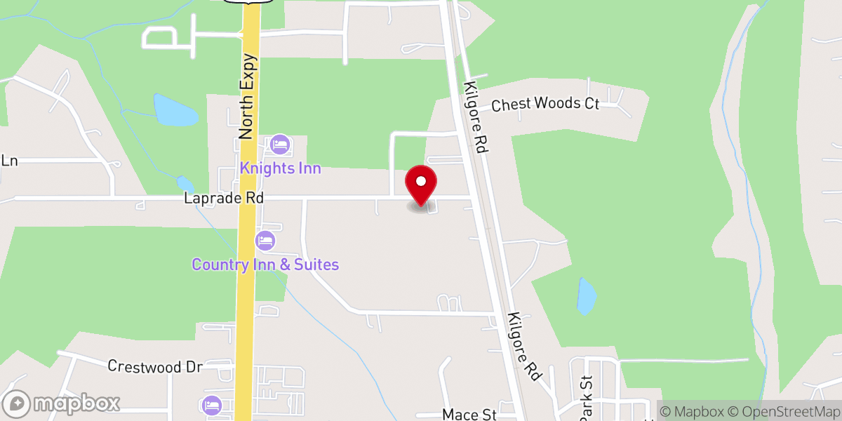 Map showing location of North Griffin Church