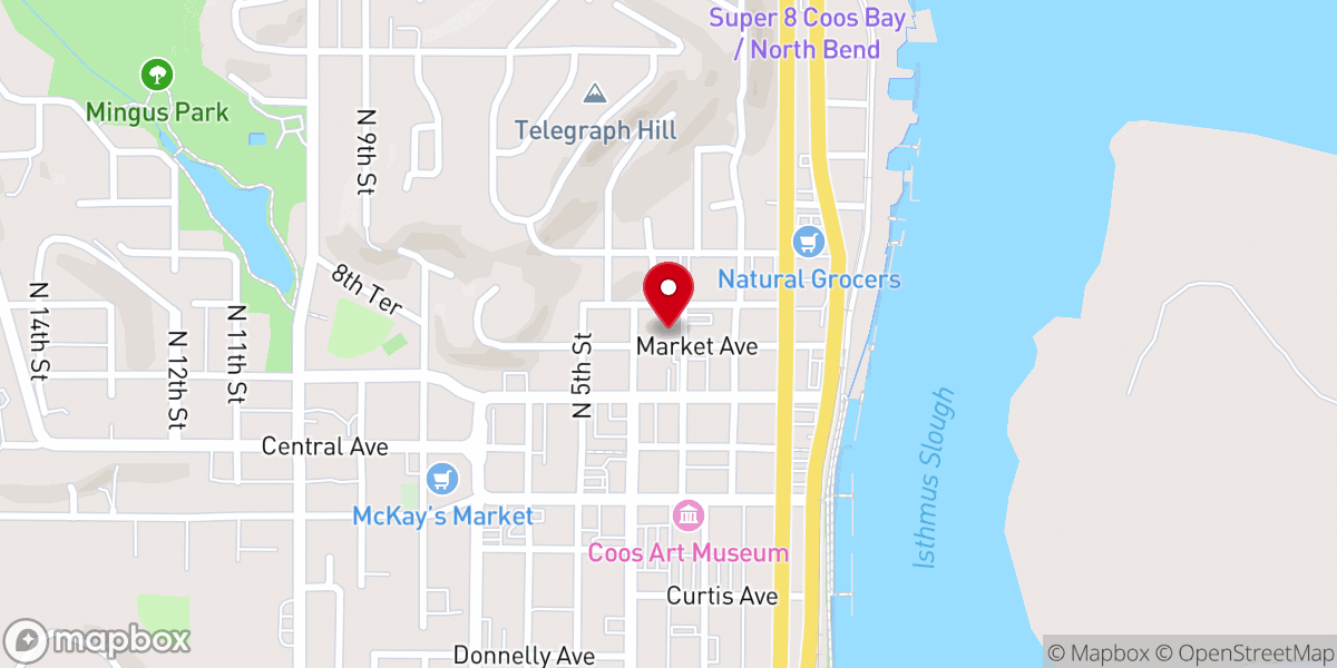 Map showing location of Emmanuel Episcopal Church