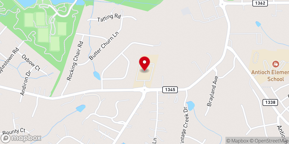 Map showing location of Redeemer Presbyterian Church