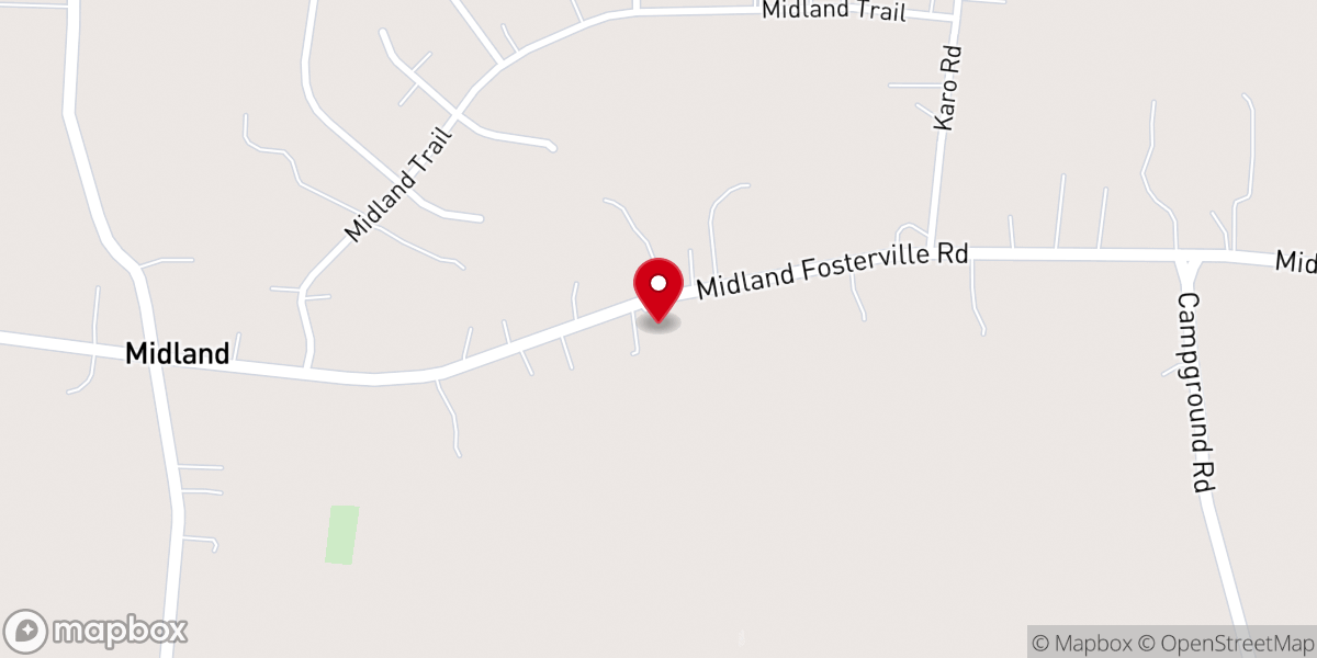 Map showing location of Journey Of Hope Midland