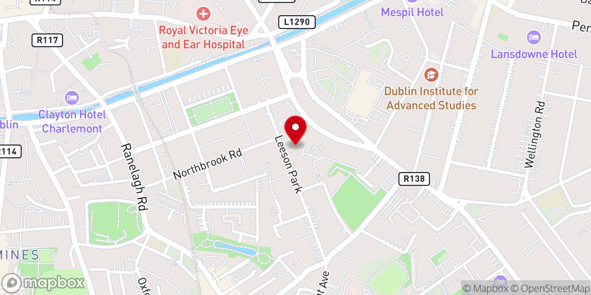 Map showing location of Wesley House