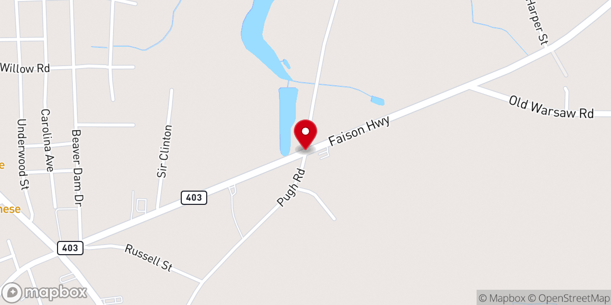 Map showing location of Church of God, Sabbath Day