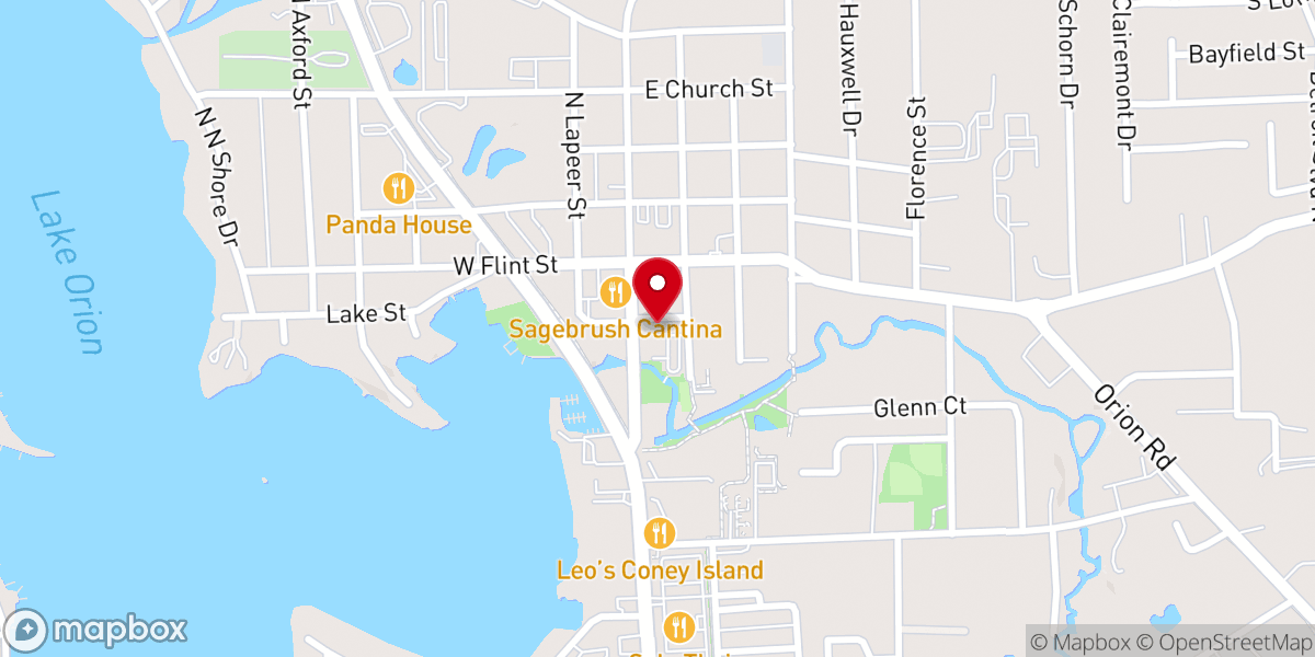 Map showing location of Church of the Advent