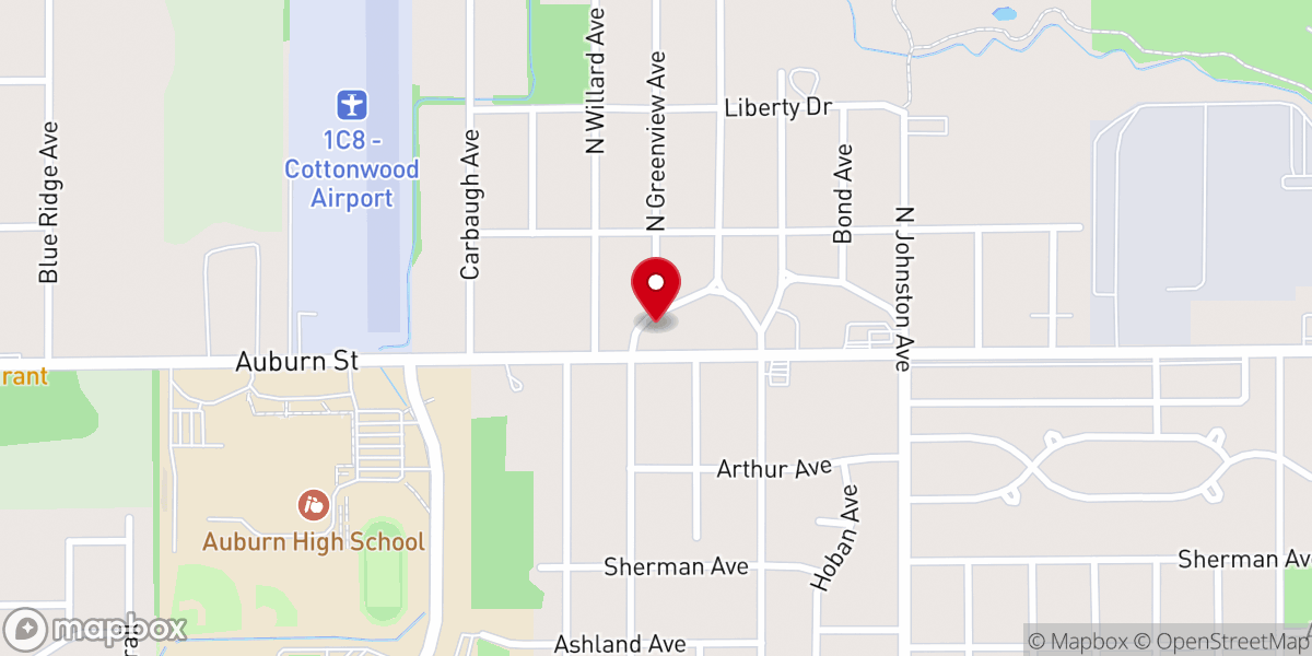Map showing location of Greater New Hope Baptist Church