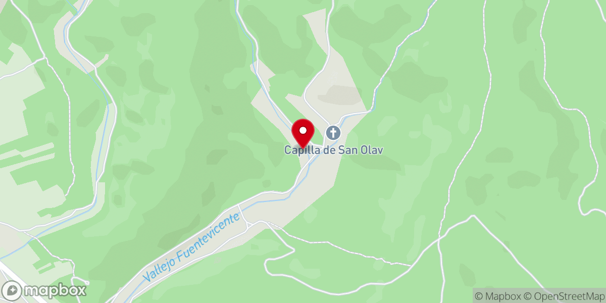Map showing location of Ermita de San Olav