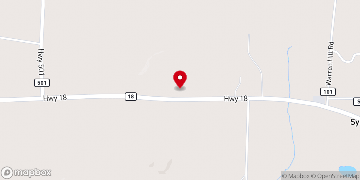 Map showing location of Cross Brand Cowboy Church
