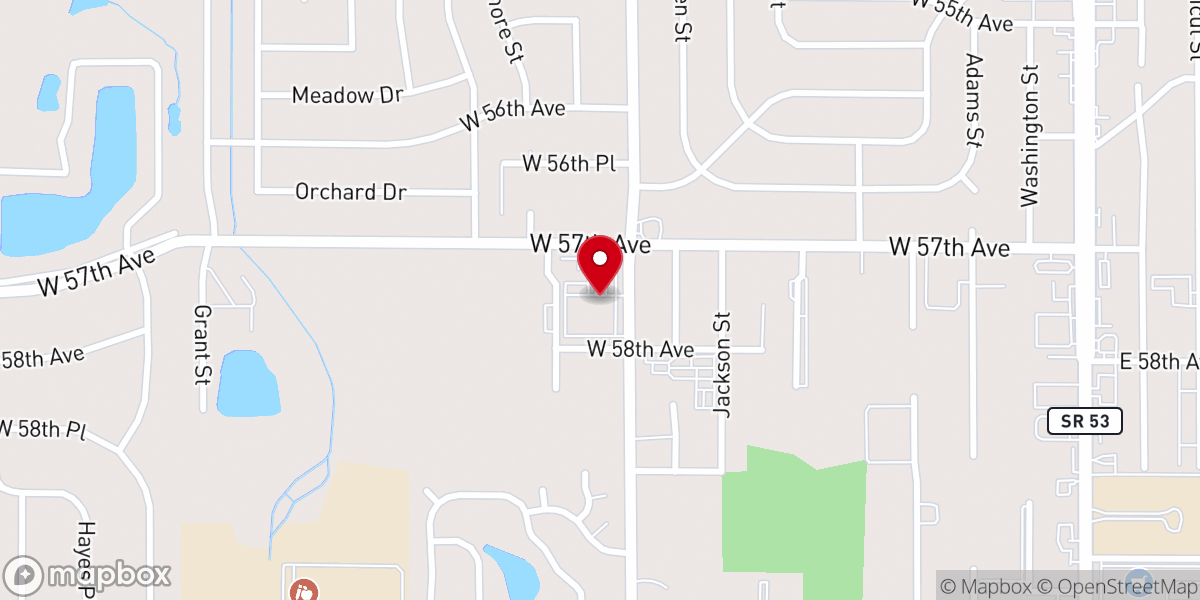 Map showing location of Christian Revival Center (CRC)