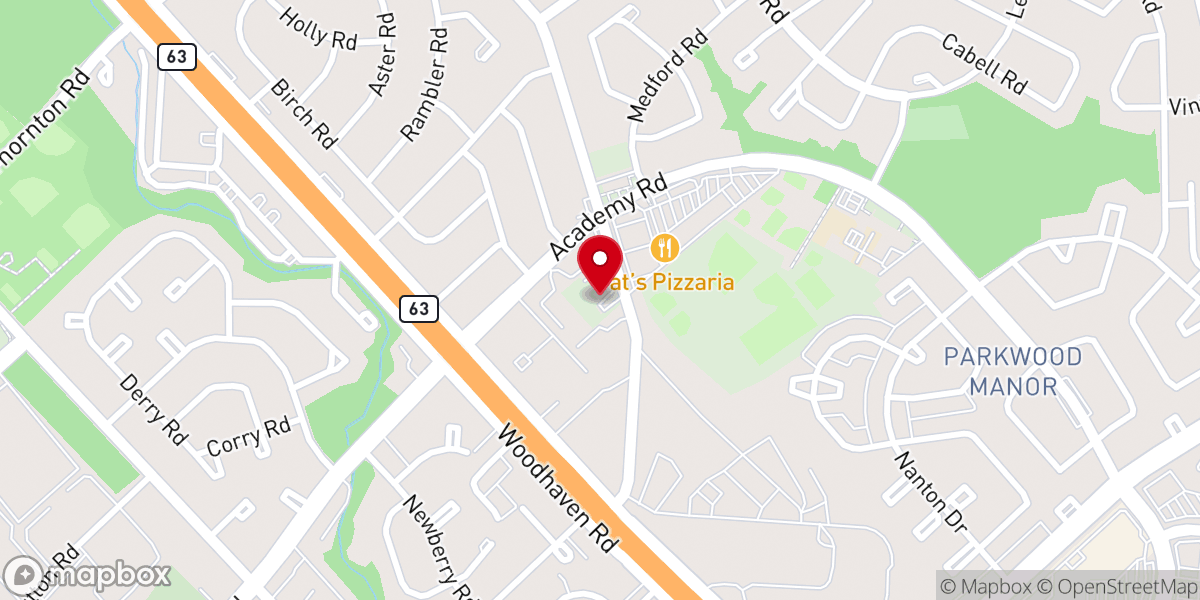 Map showing location of Berean Bible Church