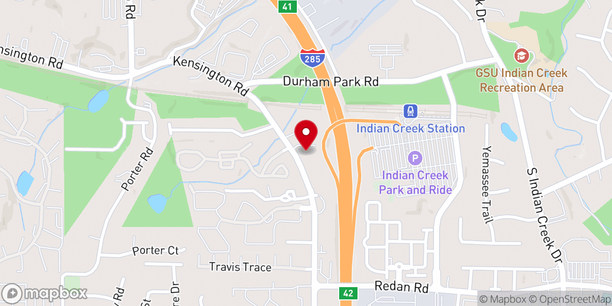 Map showing location of Decatur All Nations Community Church
