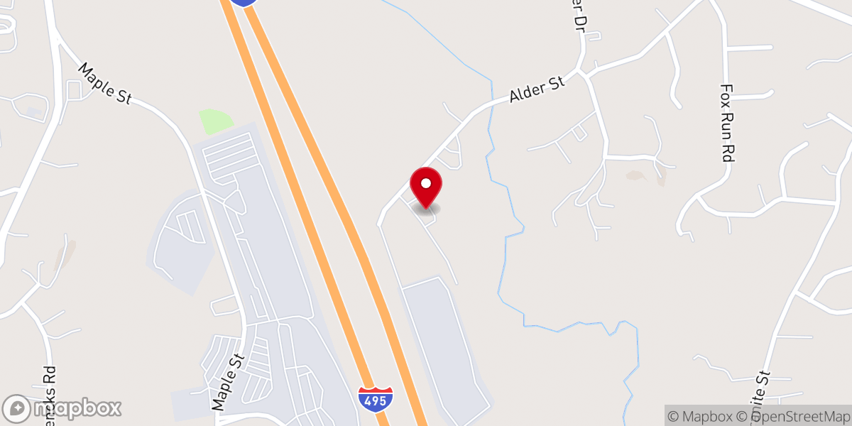 Map showing location of Lawrence Waste Services