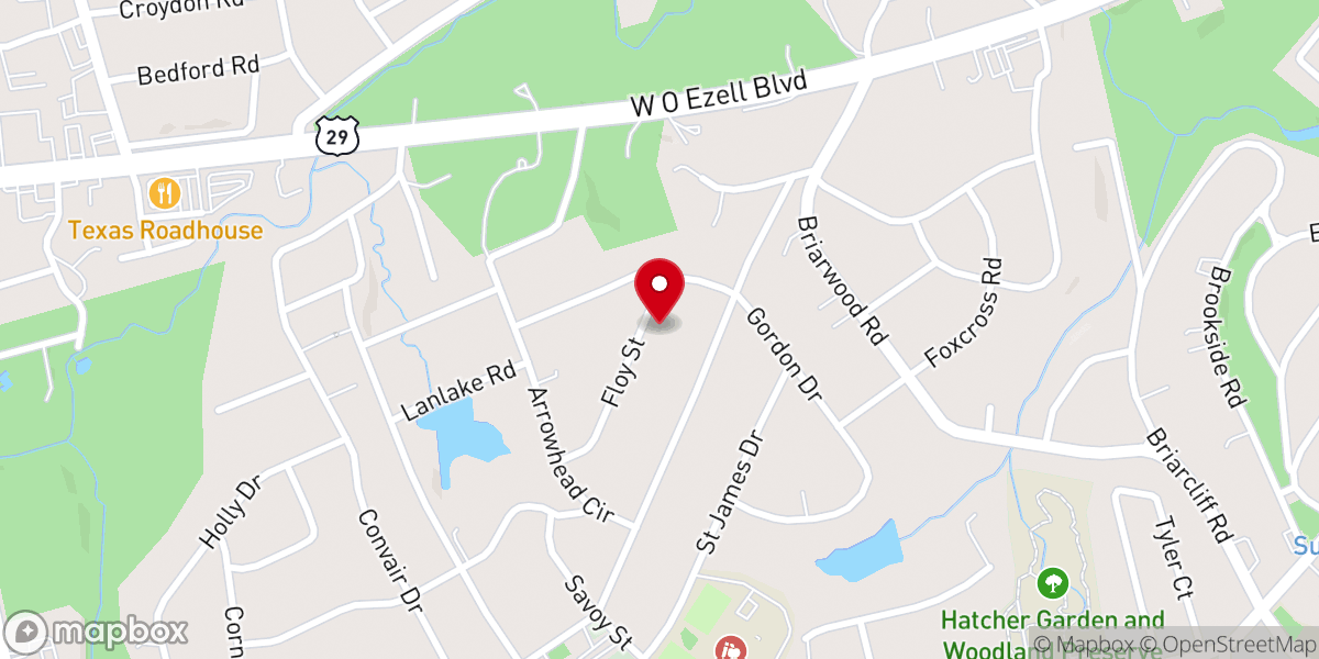 Map showing location of South Carolina Christian Foundation