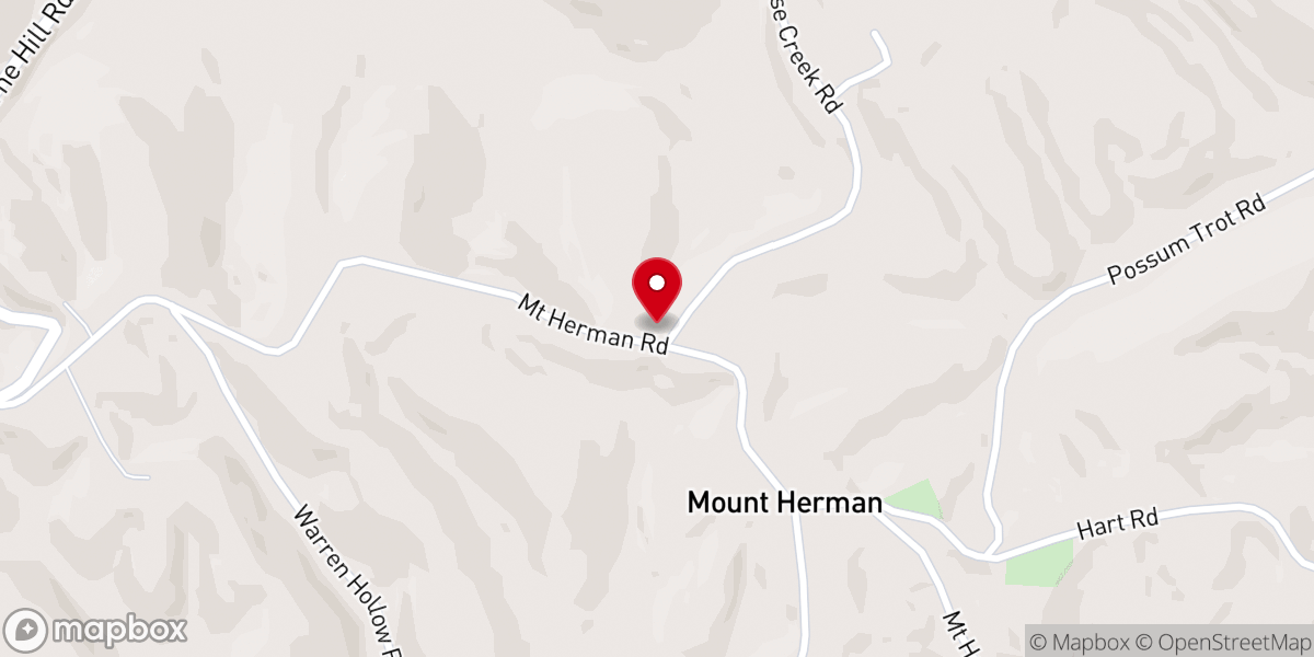 Map showing location of Mount Herman Church of the Nazarene