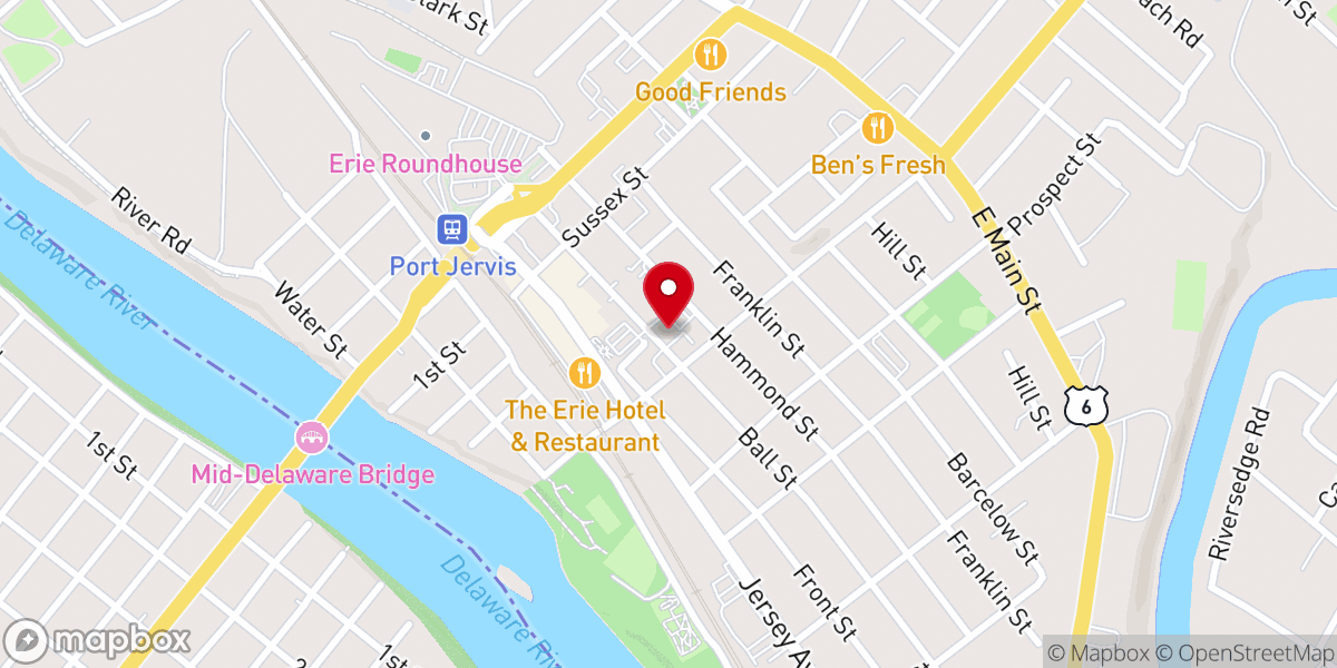 Map showing location of Saint Mary's Church - Food Distribution Center