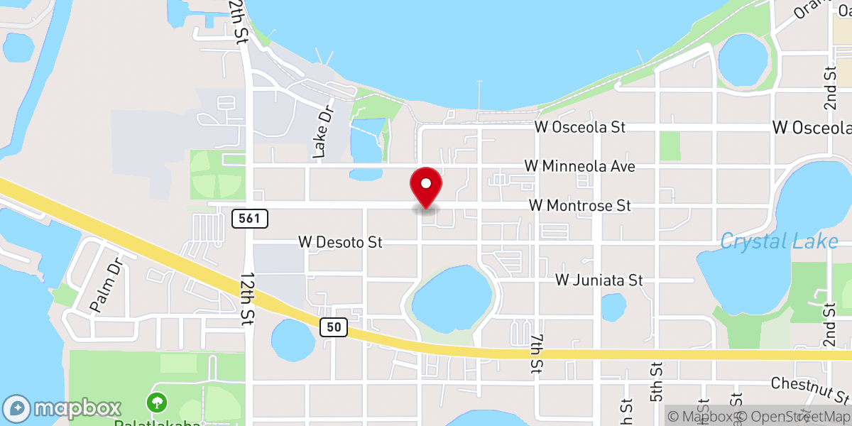Map showing location of Beloved Church Office