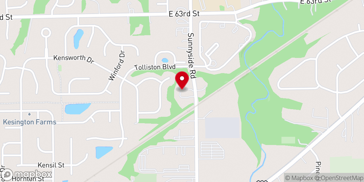 Map showing location of The Life Church