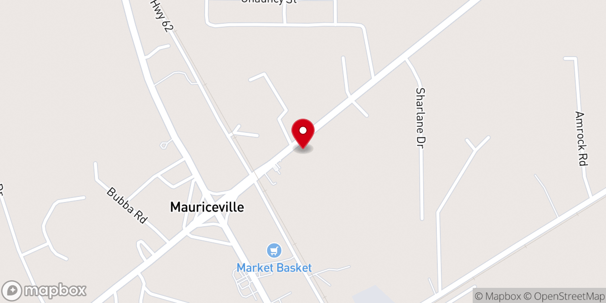 Map showing location of First Baptist Church Mauriceville