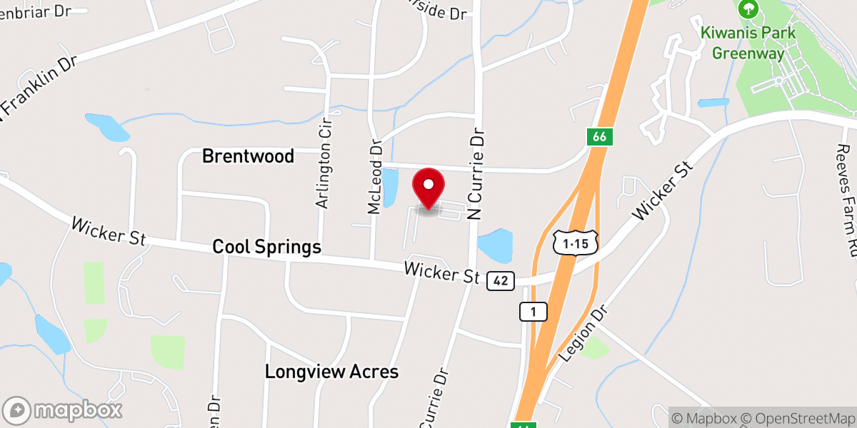 Map showing location of St Luke United Methodist Church