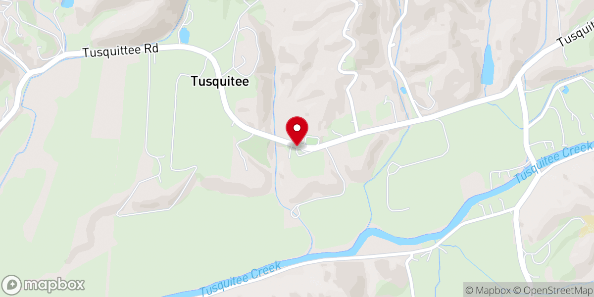 Map showing location of Moss Memorial Baptist Church