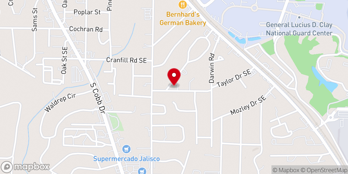 Map showing location of Iglesia Bautista Hispana Emanuel