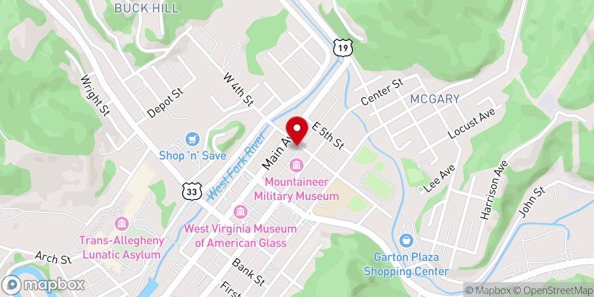 Map showing location of Church of God