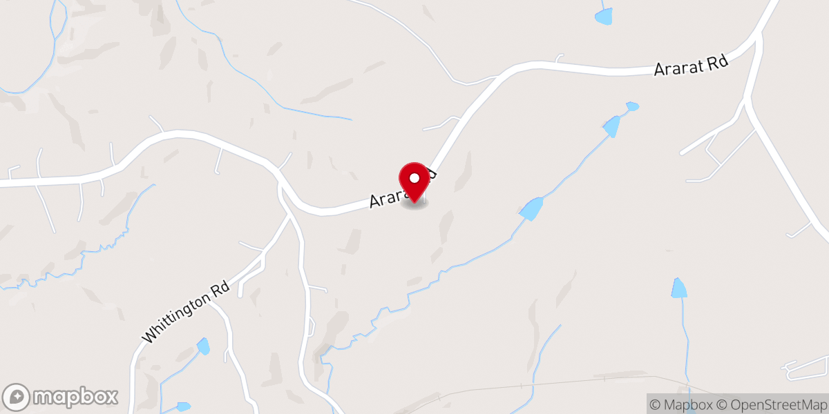 Map showing location of New Hope Methodist Church