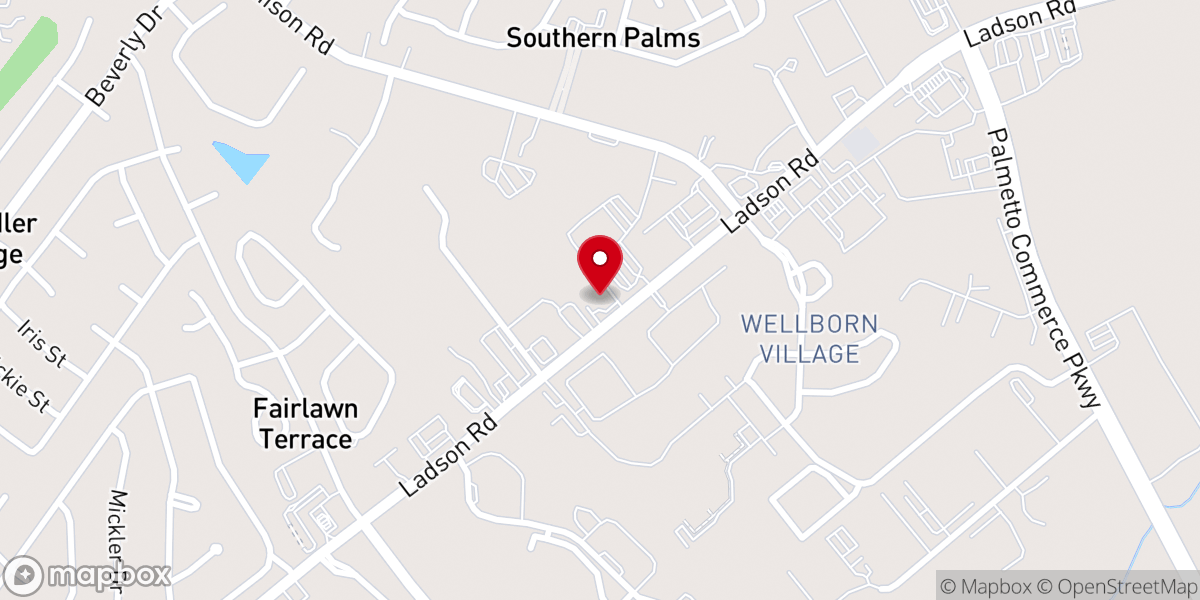 Map showing location of The Door Christian Fellowship Church