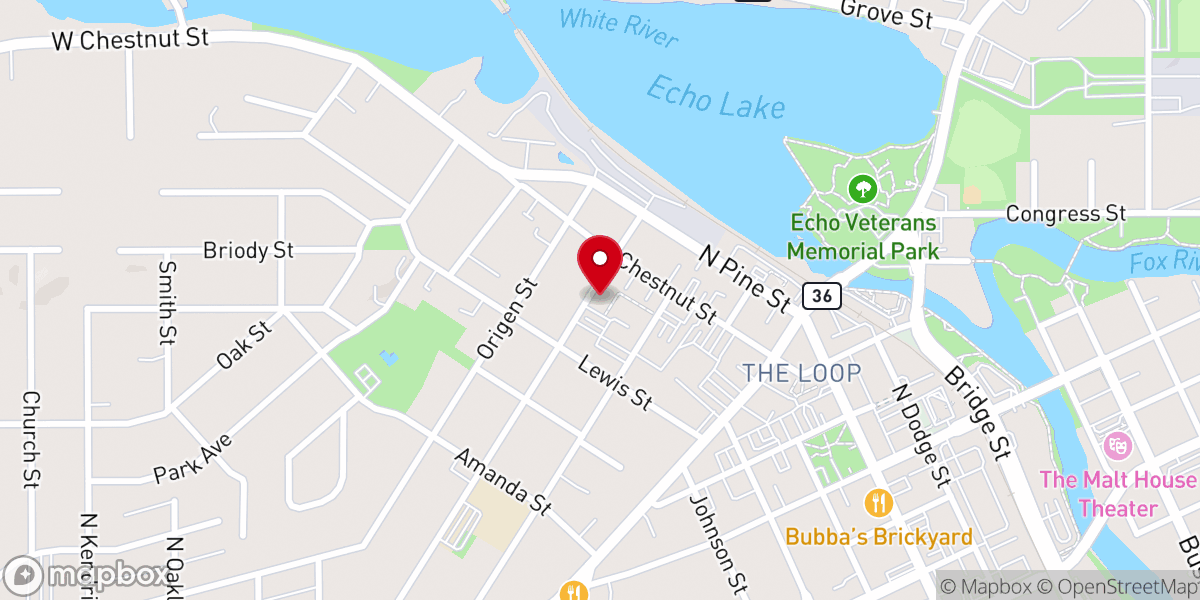 Map showing location of St Charles Catholic Church