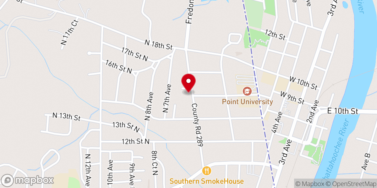 Map showing location of Saint Paul African Methodist Episcopal Church